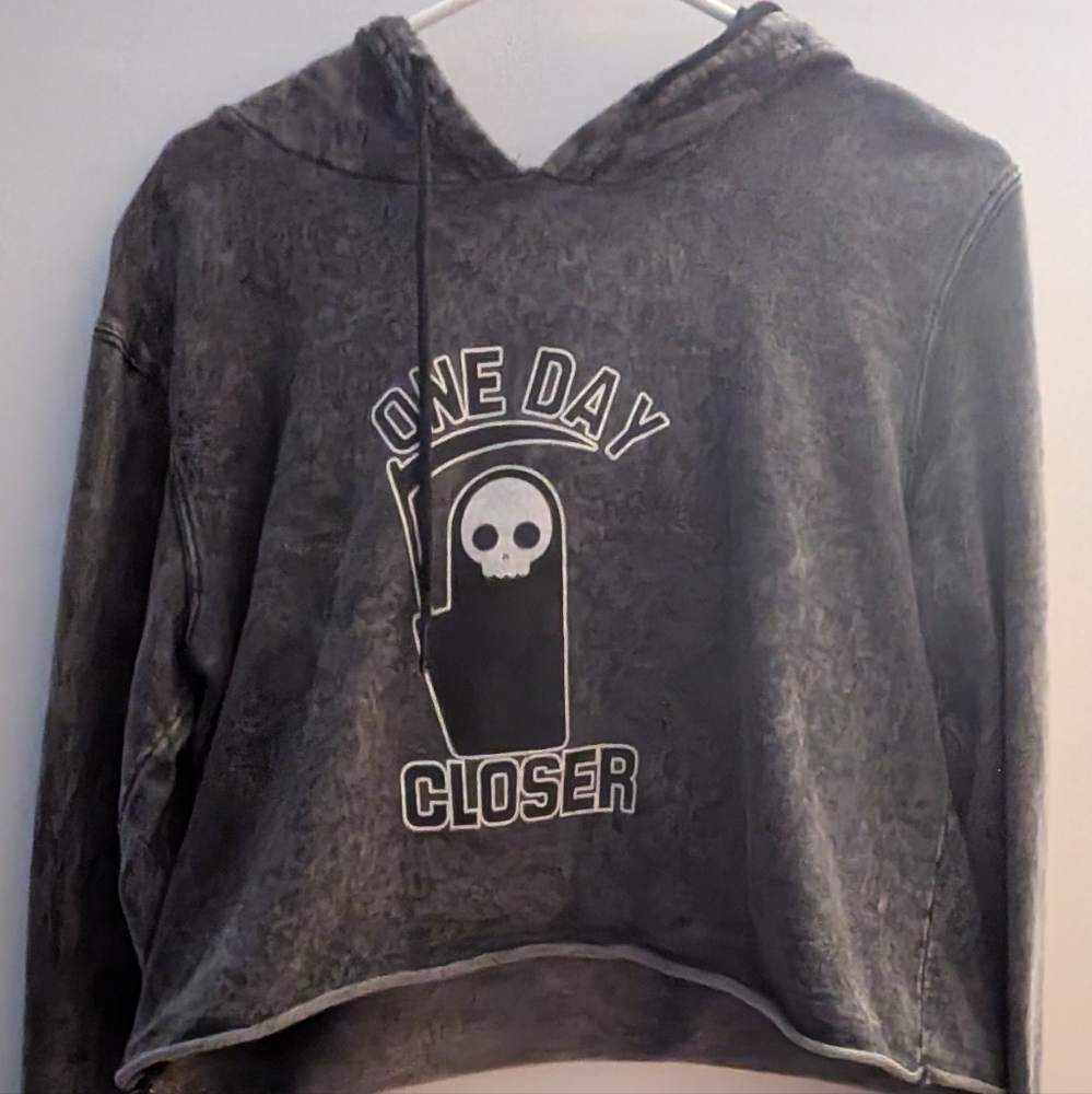 Black Matter Grim Reaper Grey Hoodie